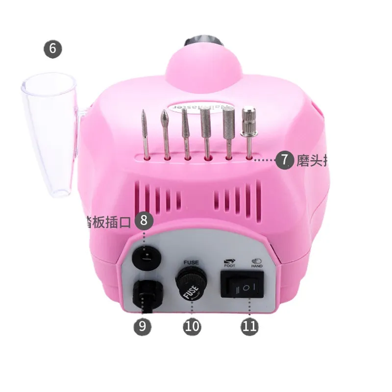 202 Nail Polishing Machine 25000 High Speed Nail Scrubber Electric Nail Grinder