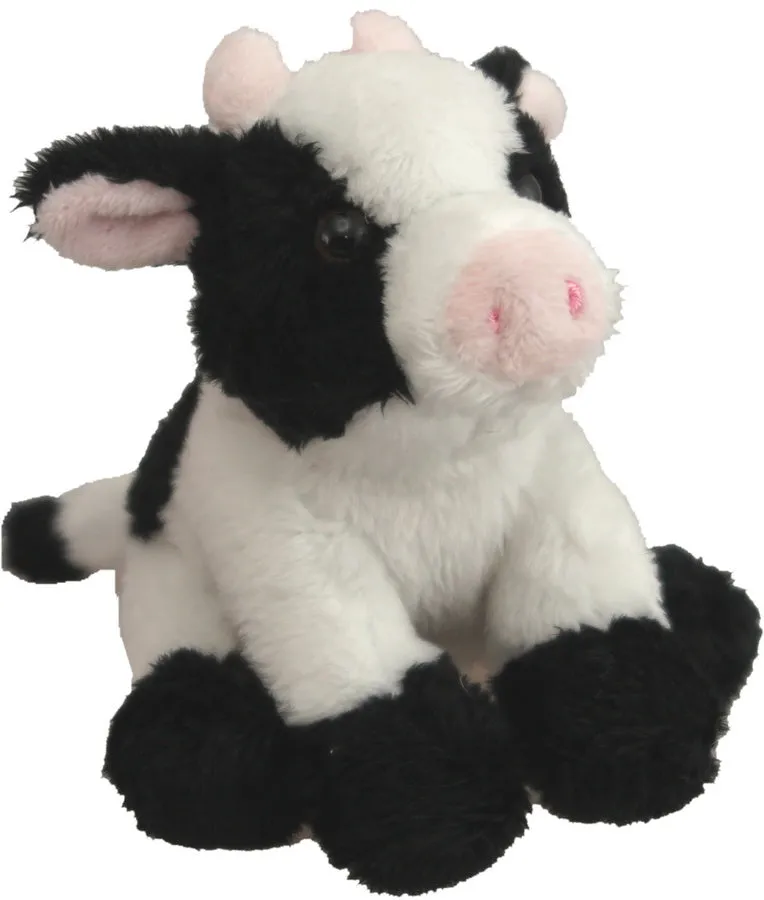 Antics Soft Touch Wild Animals 15cm Mini Cow