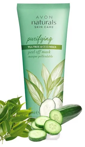 Avon Naturals Purifying Tea Tree & Cucumber Peel-Off Face Mask - 75ml