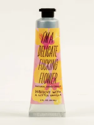 BLUEQ "I'm A Delicate Fucking Flower Natural Hand Cream - Hibiscus With a Little Vanilla