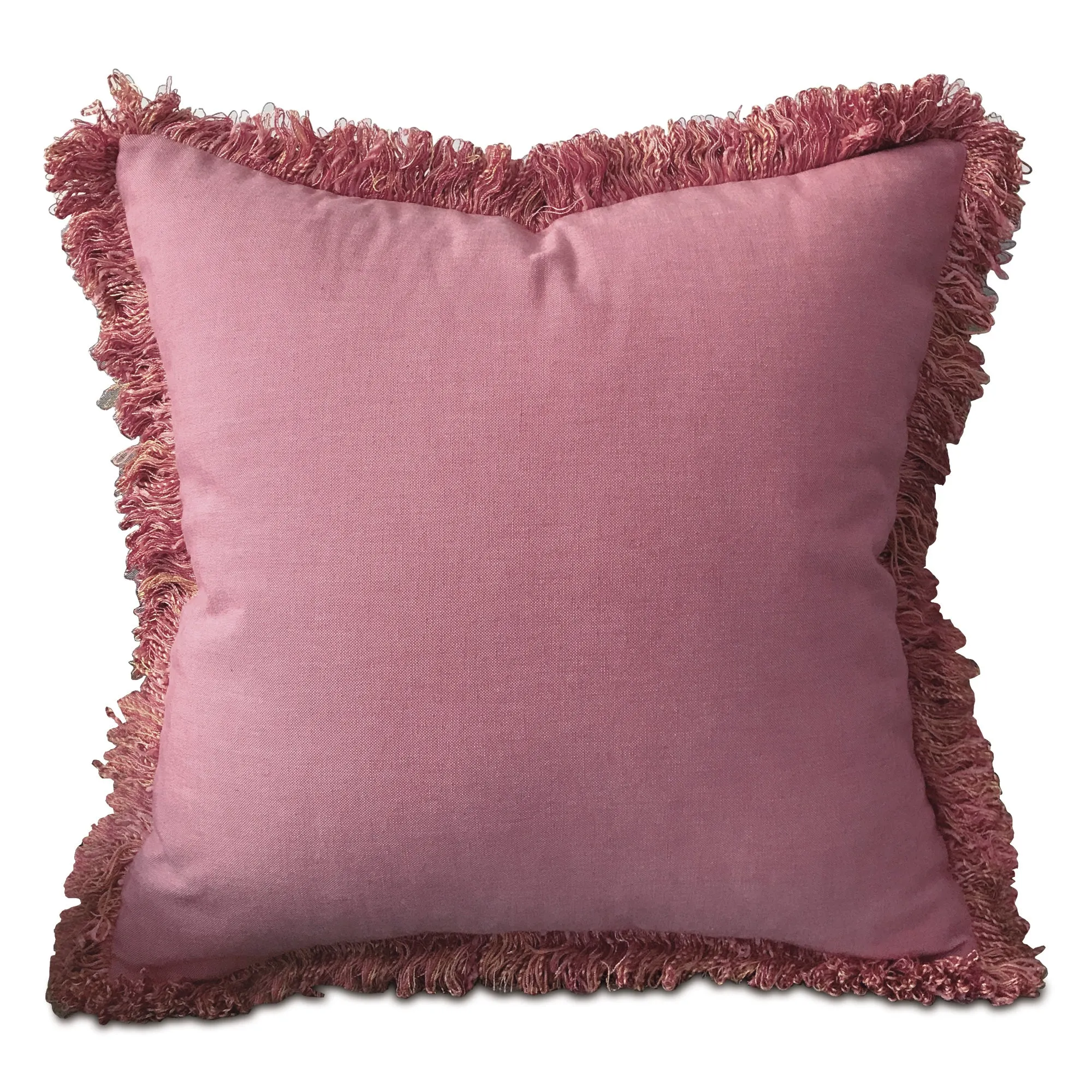 Boho Rose Pink Throw Pillow Cover 18x18