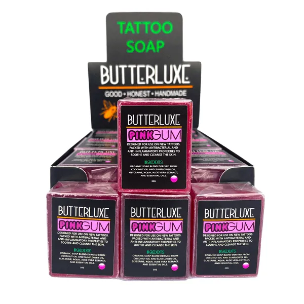 Butterluxe Tattoo Pink Soap Bar (35g)