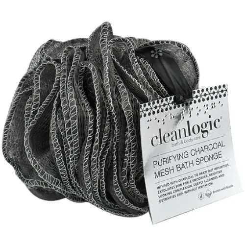 CLEANLOGIC - Purifying Charcoal Mesh Bath Sponge - 1 Count