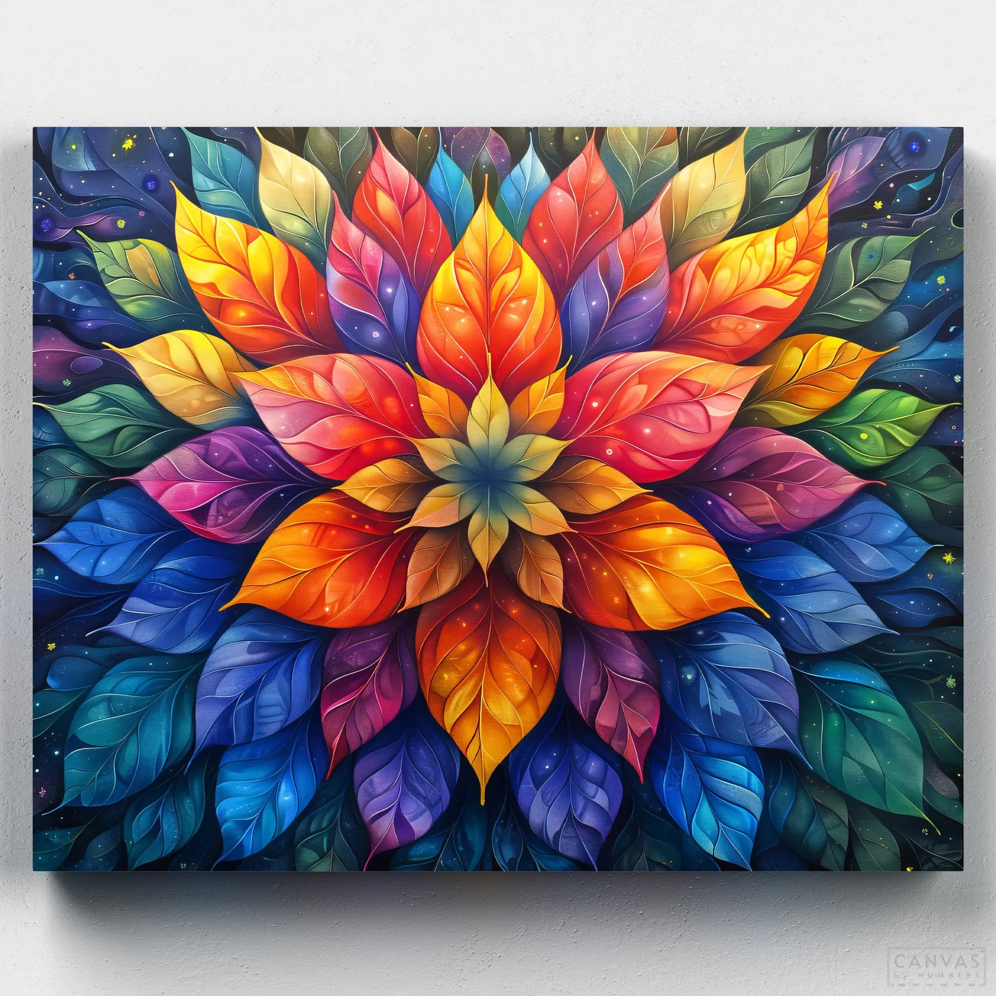 Cosmic Bloom Mandala - Paint by Numbers