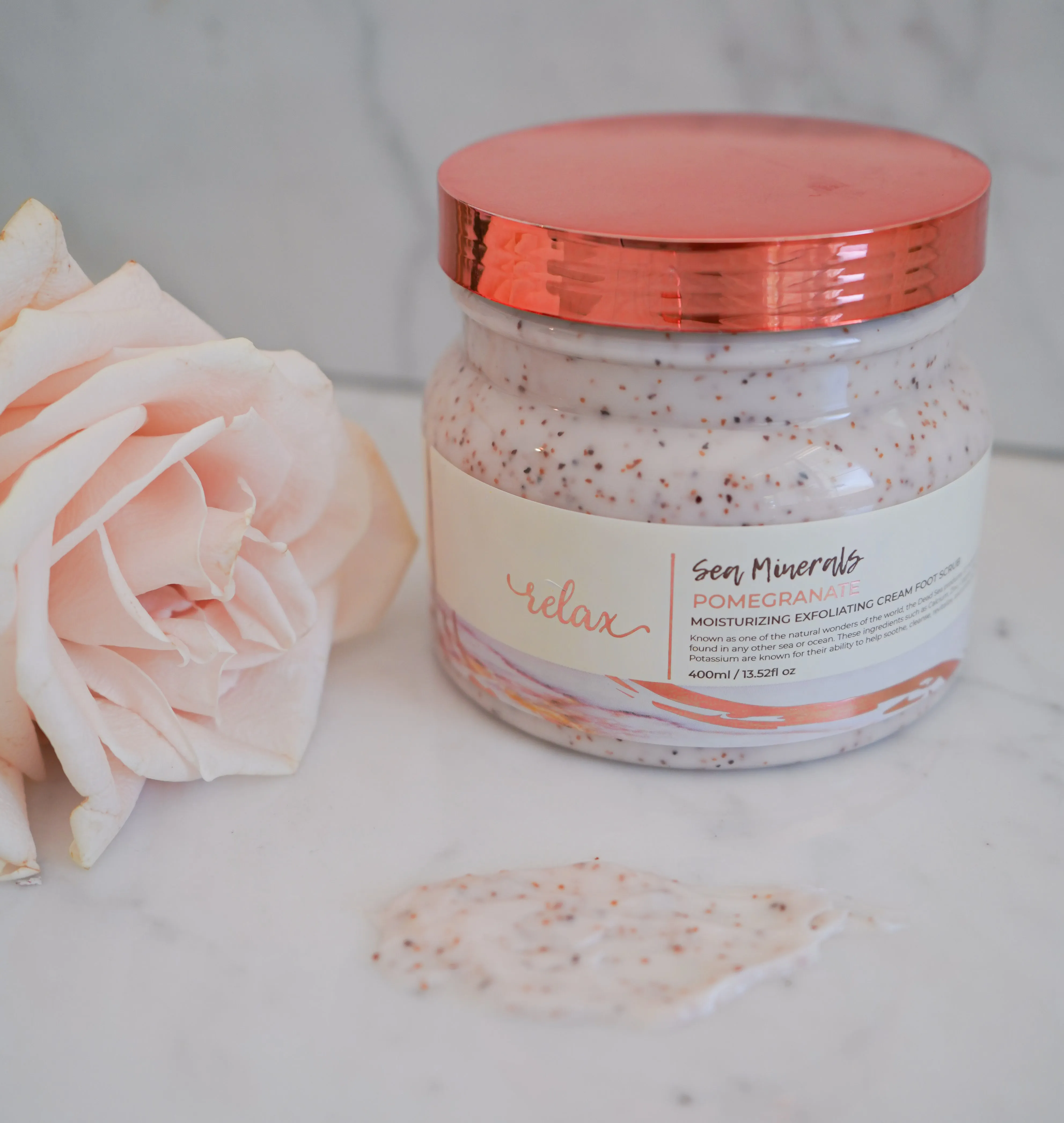 Exfoliating Cream Foot Scrub - Pomegranate