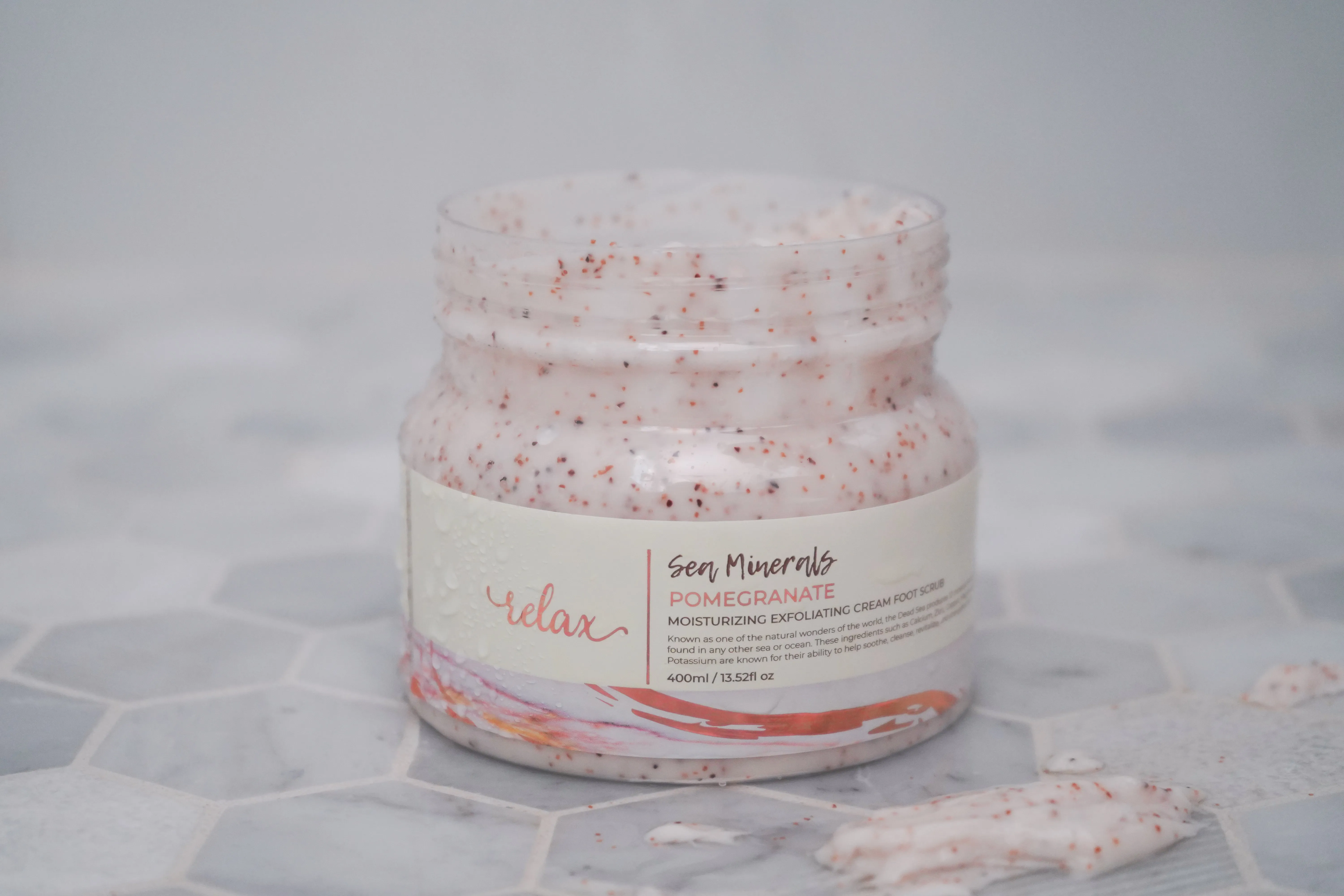 Exfoliating Cream Foot Scrub - Pomegranate