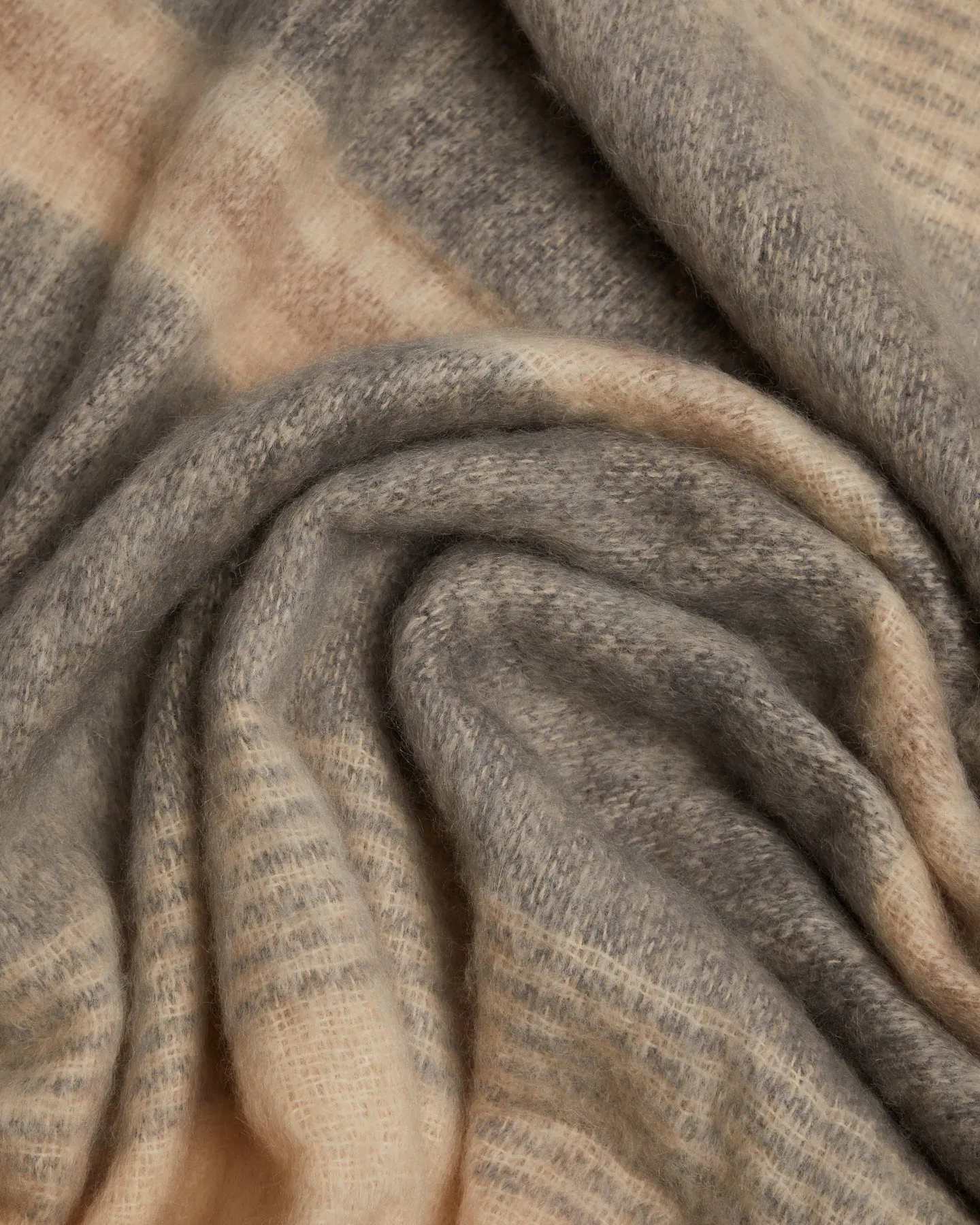 Foxford Ombreid Mohair Throw