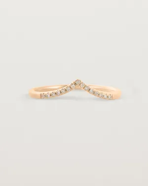 Gentle Point Ring | Champagne Diamonds