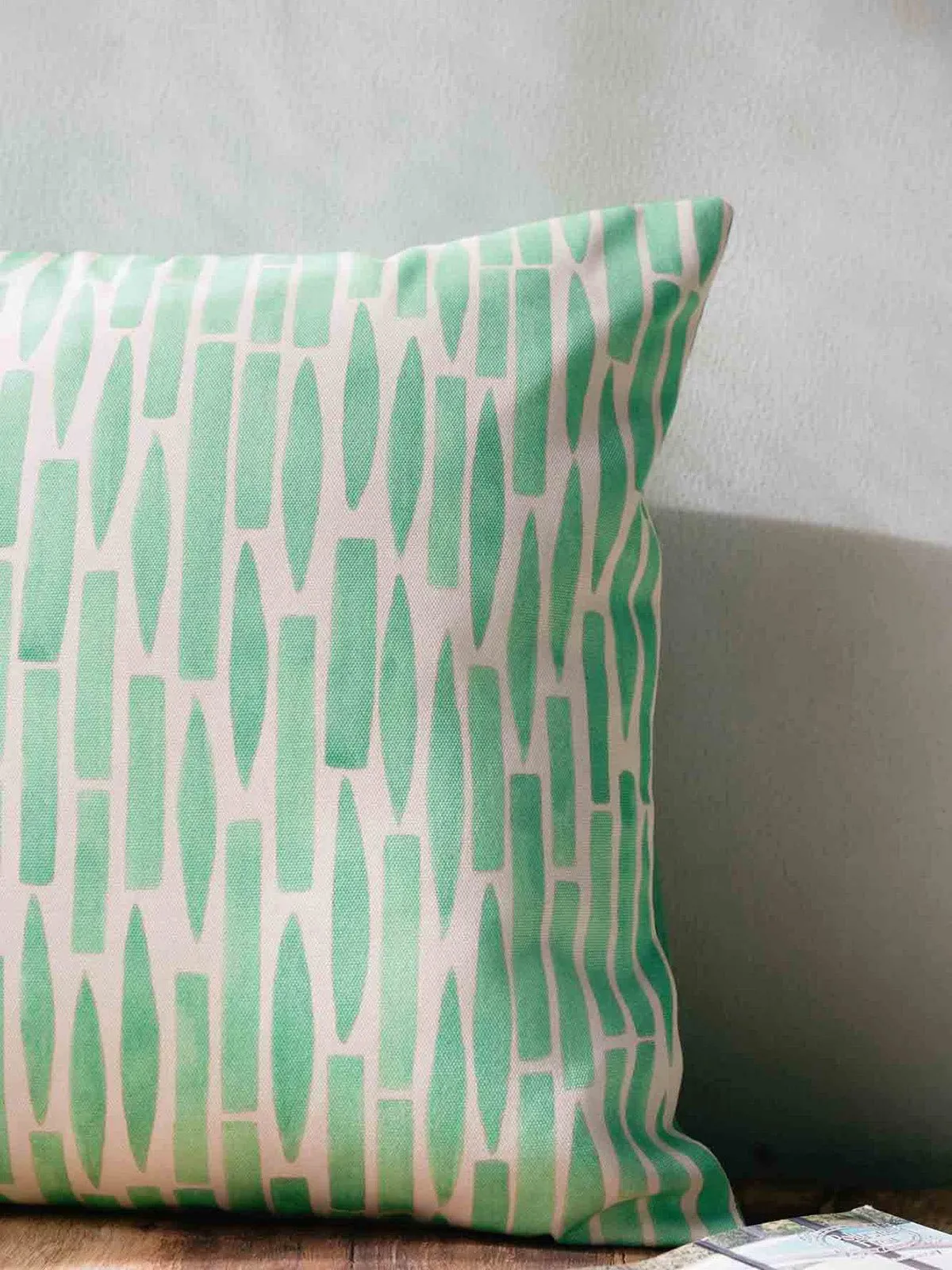 Geometric Pattern Cotton Cushion Cover