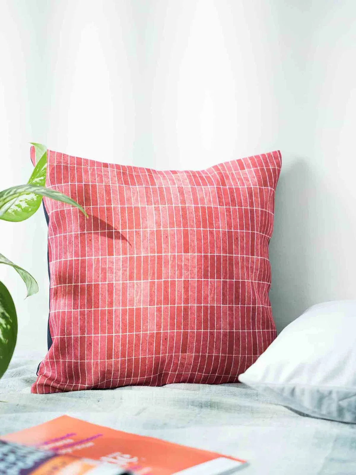 Geometric Pattern Cotton Cushion Cover