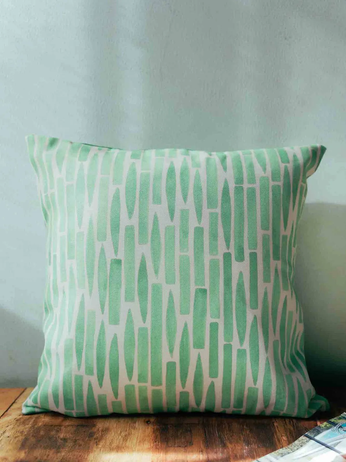 Geometric Pattern Cotton Cushion Cover