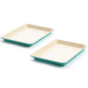 GreenLife Ceramic Nonstick 13" x 9" Cookie Sheet Set