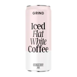 Grind Iced Flat White Coffee Cans 250ml (Pack of 8) - KA272