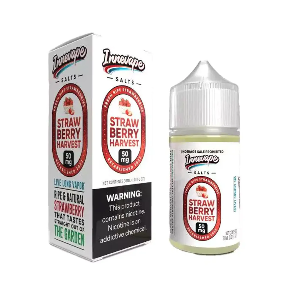 Innevape Salts -  Strawberry Harvest Nic Salt  - 30ML E-Liquid