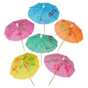 Kicko Cocktail Umbrellas - 288 Pack, Paper Drink Parasols - for Kids, Adults, Frozen