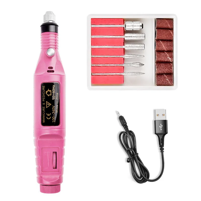 Manicure Implement Nail Mini Electric Nail Polisher Pen Type Electric Nail Grinder Exfoliating