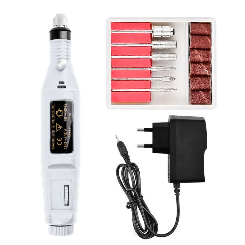 Manicure Implement Nail Mini Electric Nail Polisher Pen Type Electric Nail Grinder Exfoliating