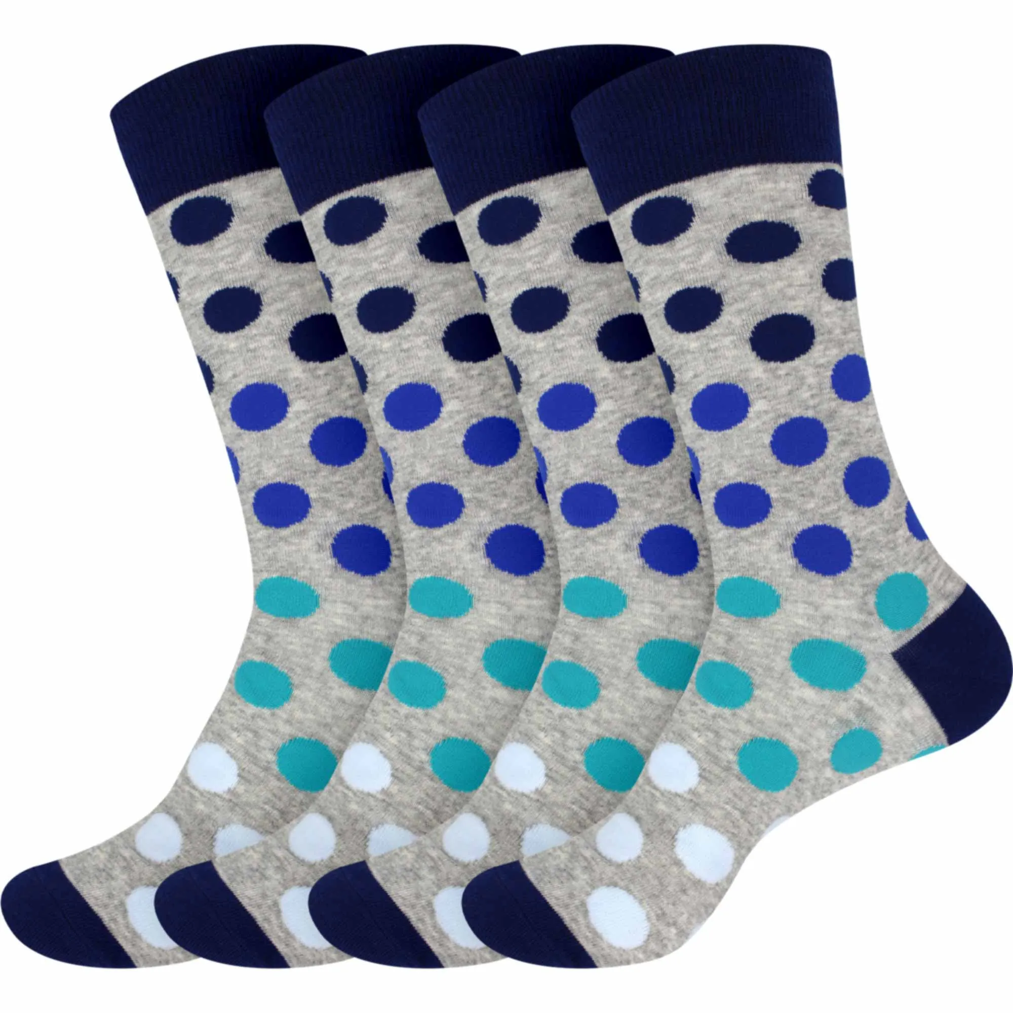 Men's Cotton Colorful Dress Socks