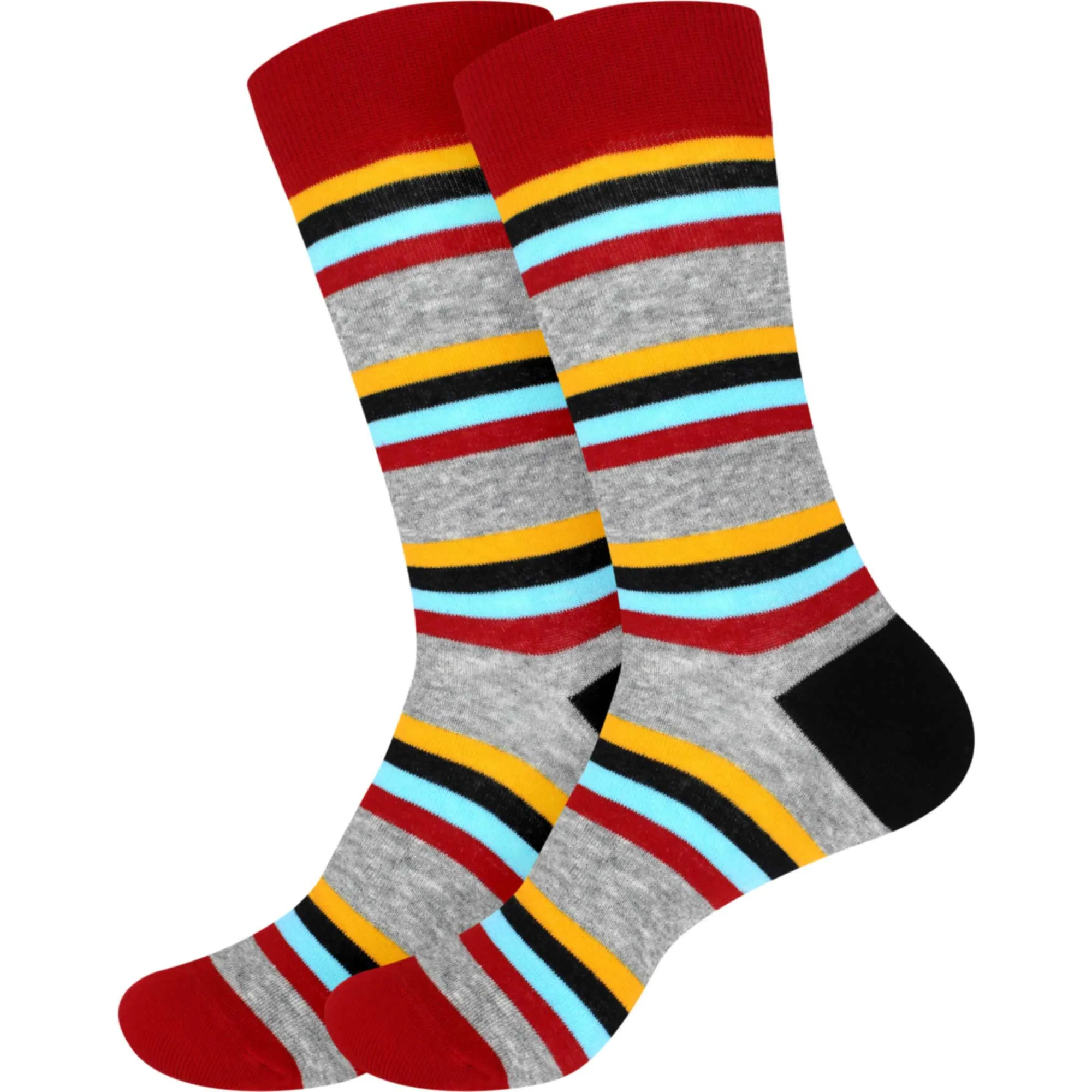 Men's Cotton Colorful Dress Socks