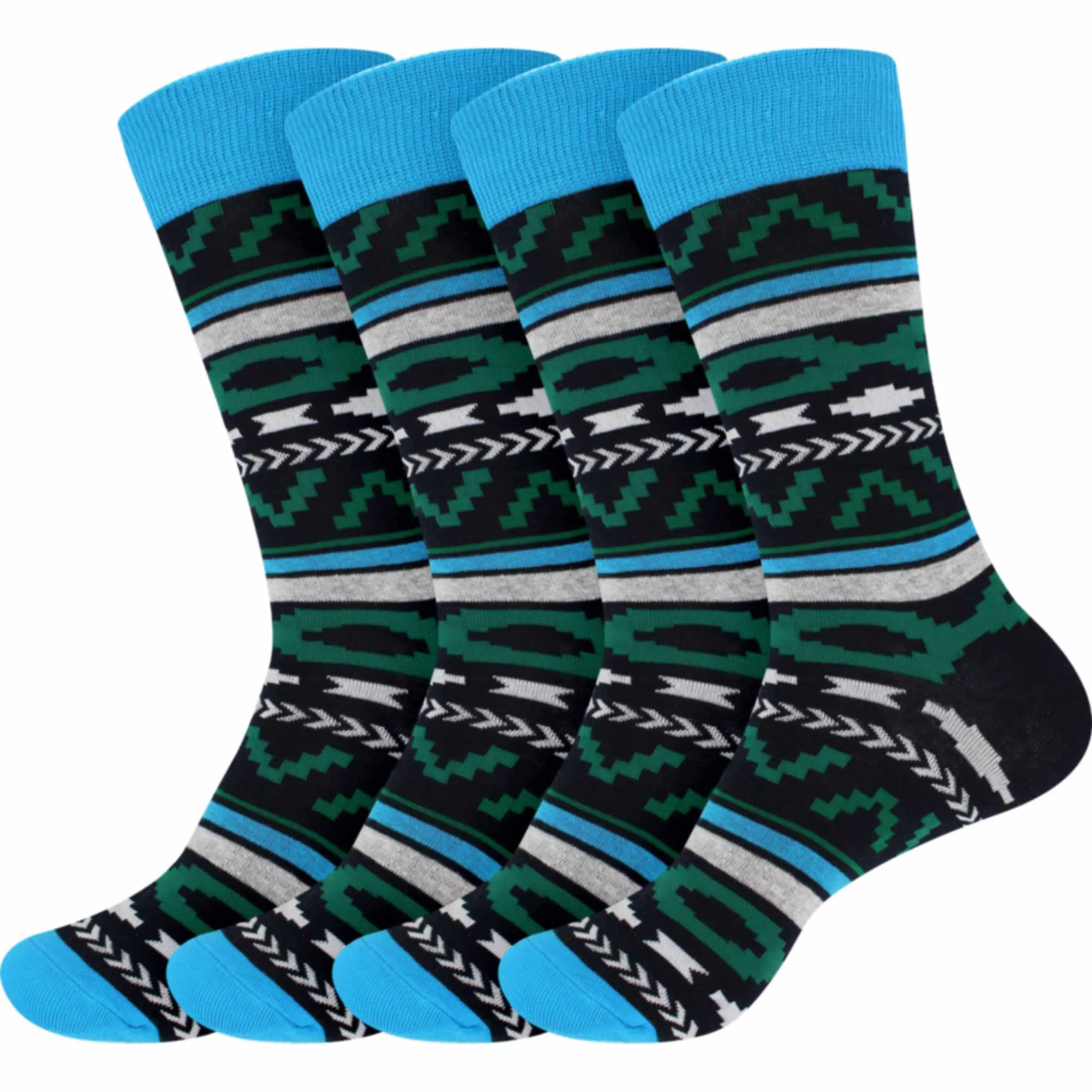 Men's Cotton Colorful Dress Socks