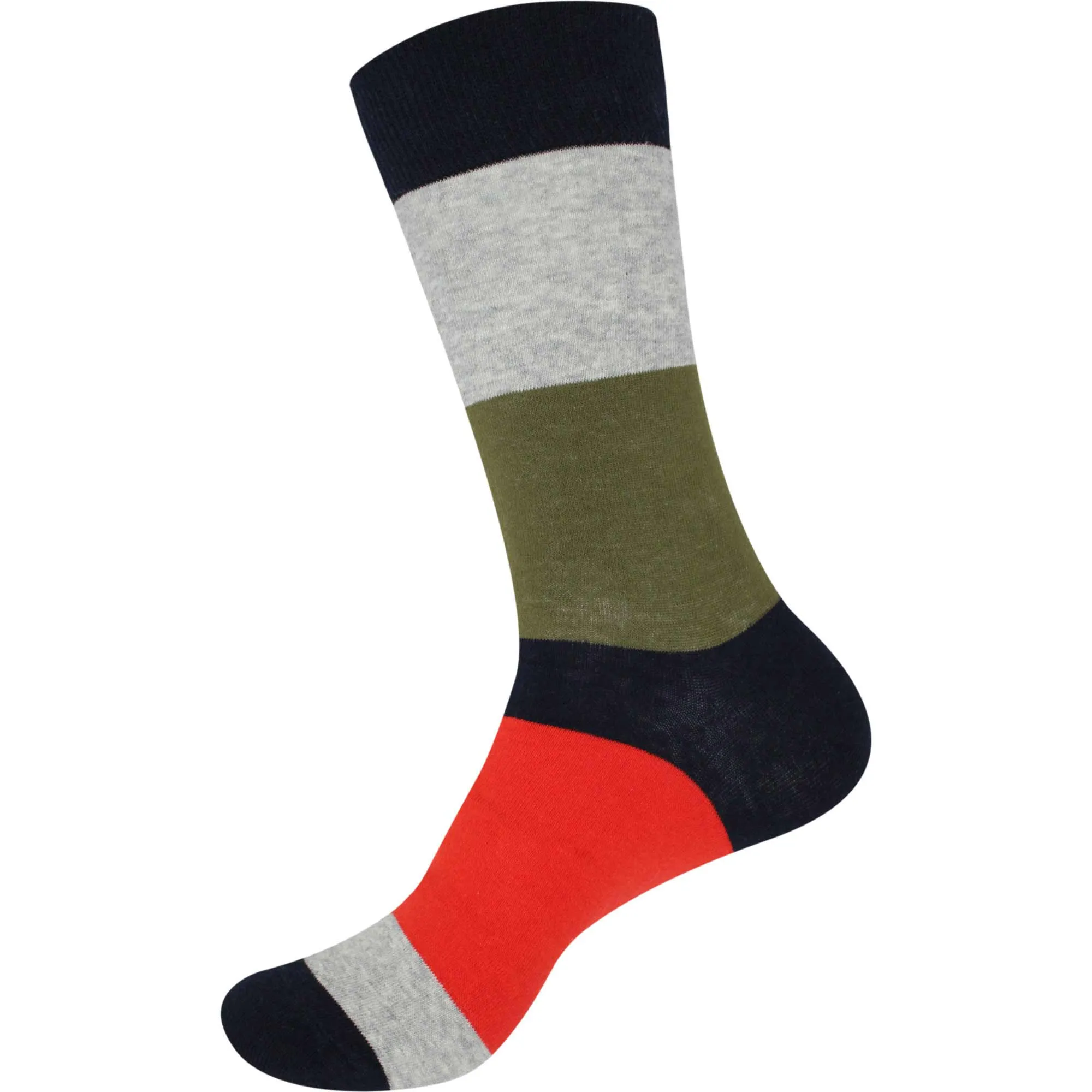 Men's Cotton Colorful Dress Socks