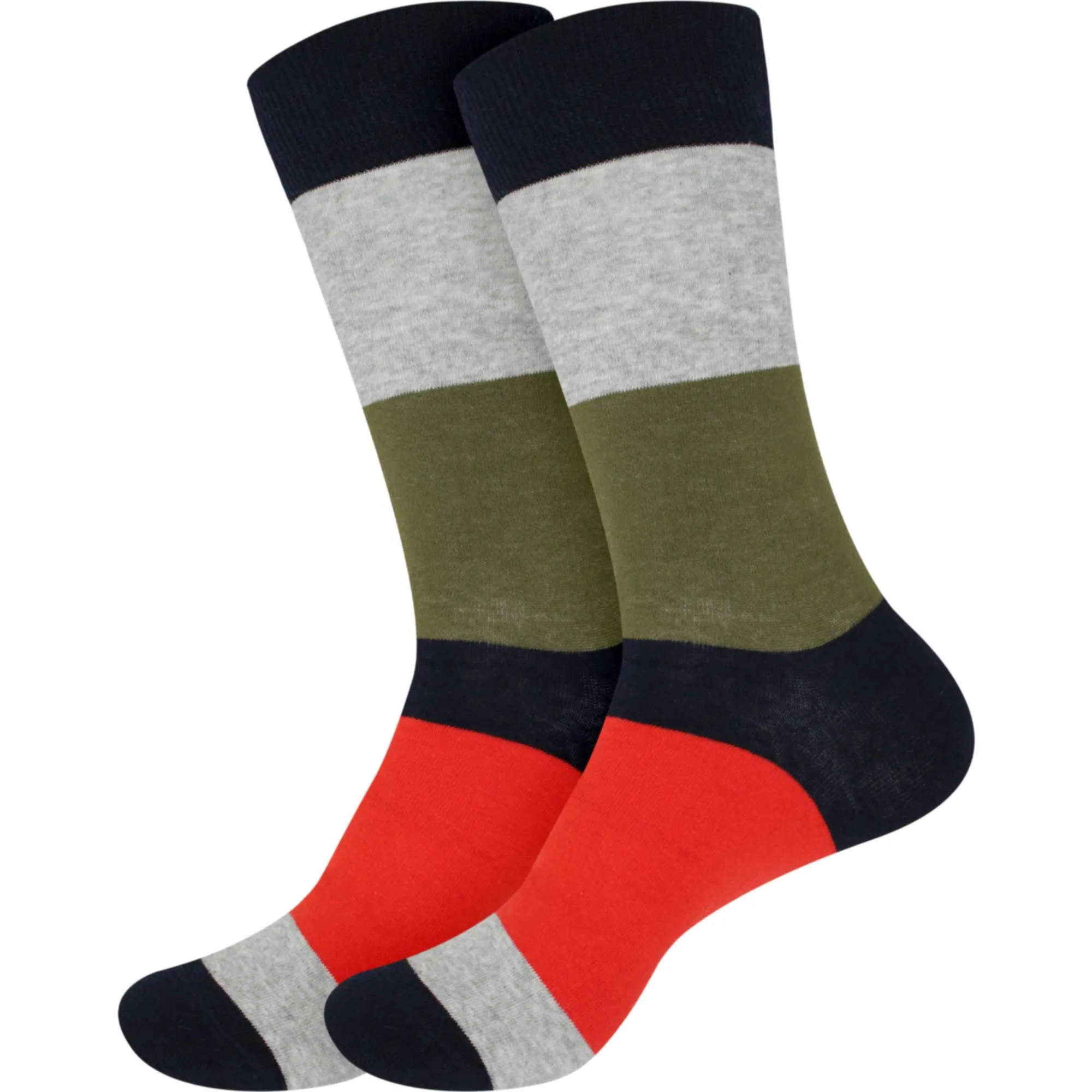 Men's Cotton Colorful Dress Socks