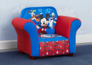 Mickey Mouse Kids Upholstered Chair with Sculpted Plastic Frame