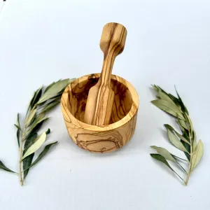 Olive Wood Pestle and Mortar from Palestine