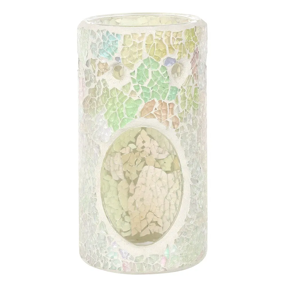 Pillar Crackle Glass Wax Burner Ed