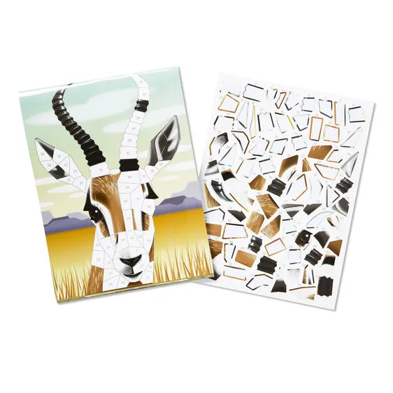 Safari Animals Mosaic Sticker Pad