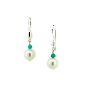 Sea Dreams Pearl Earrings Amazonite