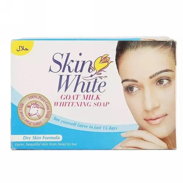 SKIN WHITE GOAT MILK WHIENING DRY SKIN FORMULA SOAP 110G