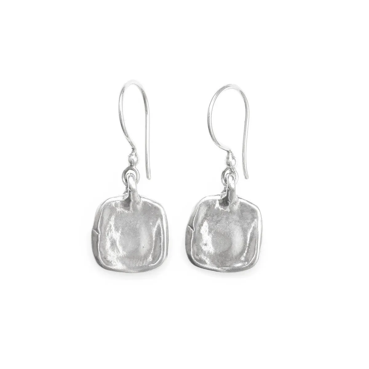 Skipping Stone Earrings | Silver