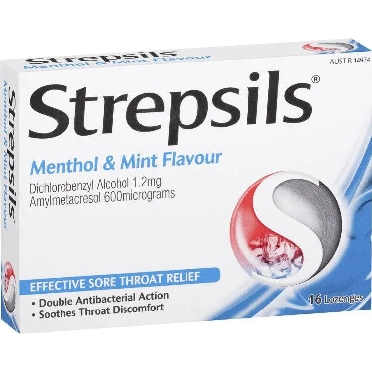 Strepsils | Menthol Mint 16 Lozenges X 12 packs