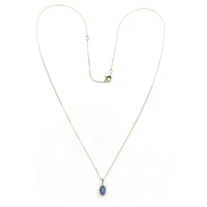 Sumba Oval Sapphire Pendant Necklace