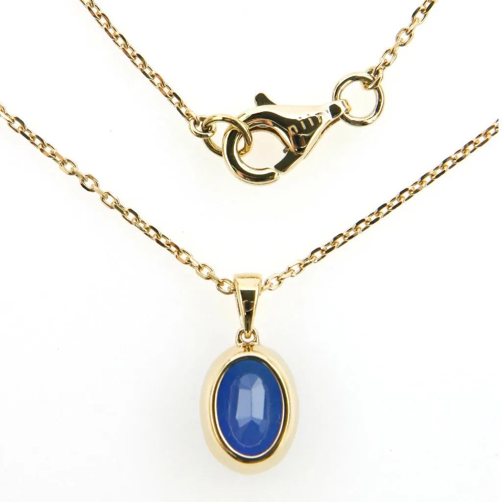 Sumba Oval Sapphire Pendant Necklace