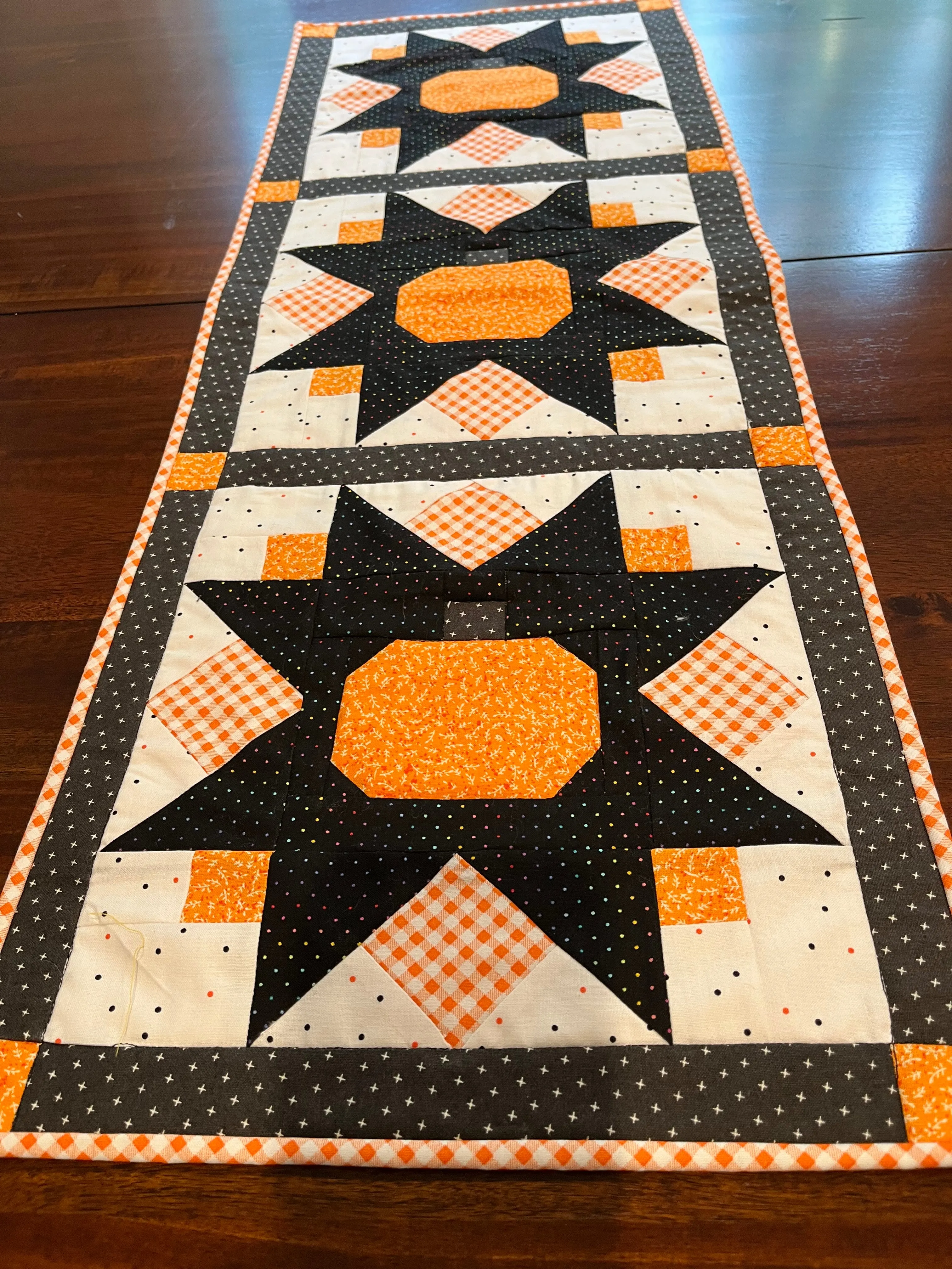 Table Runner, Pumpkin Star