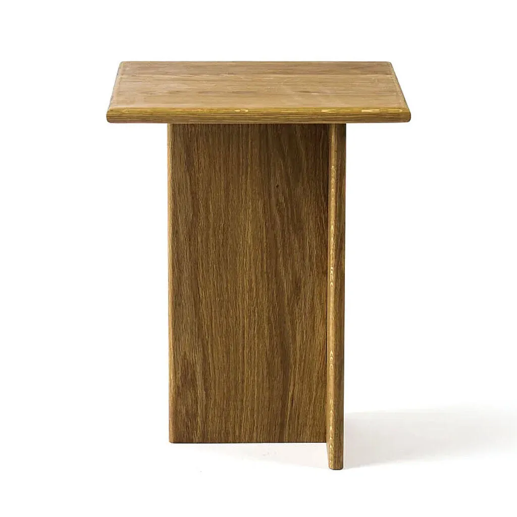 Texture White Oak Side Table