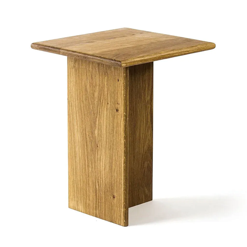 Texture White Oak Side Table