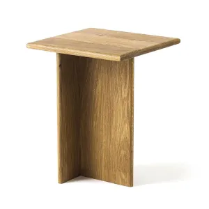 Texture White Oak Side Table