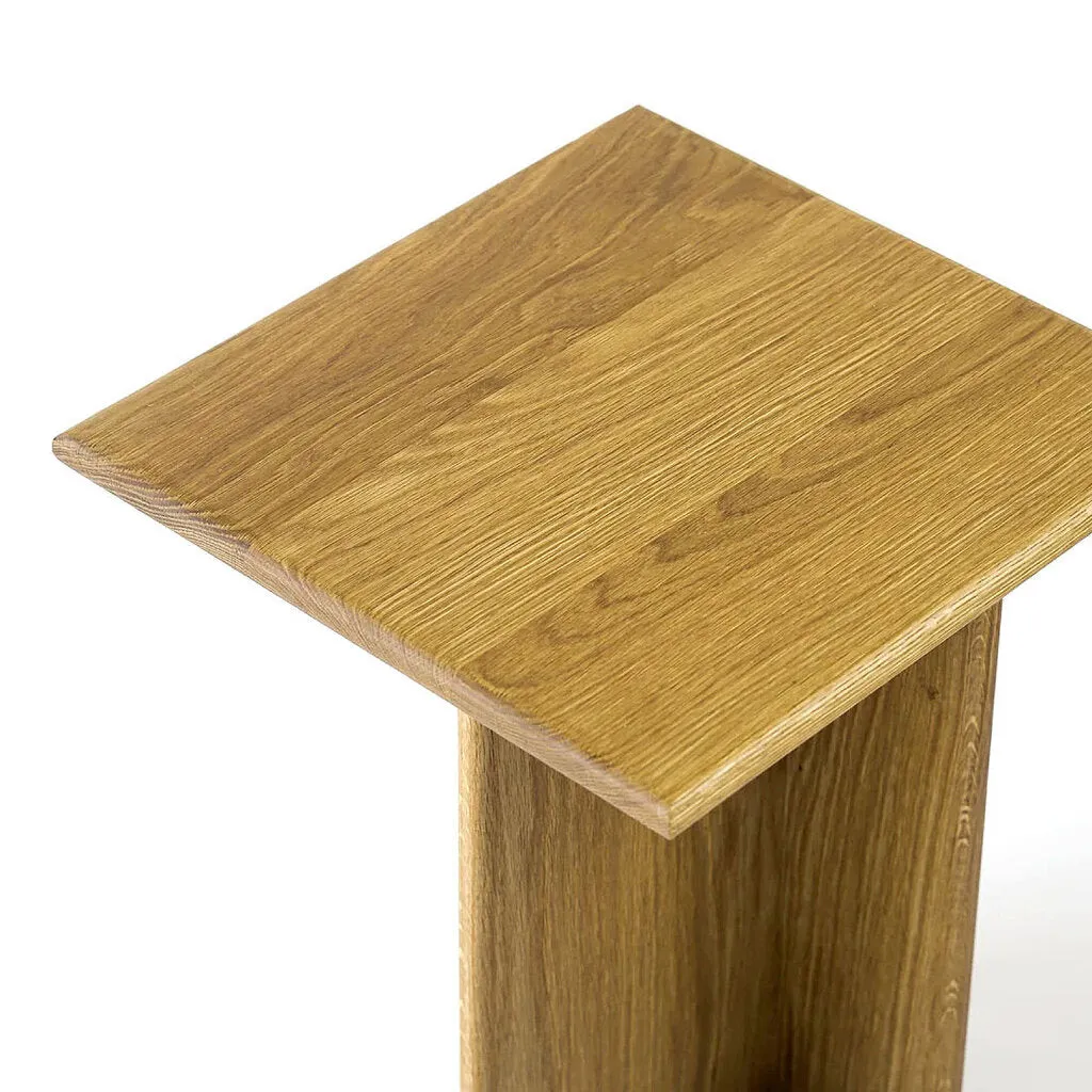 Texture White Oak Side Table