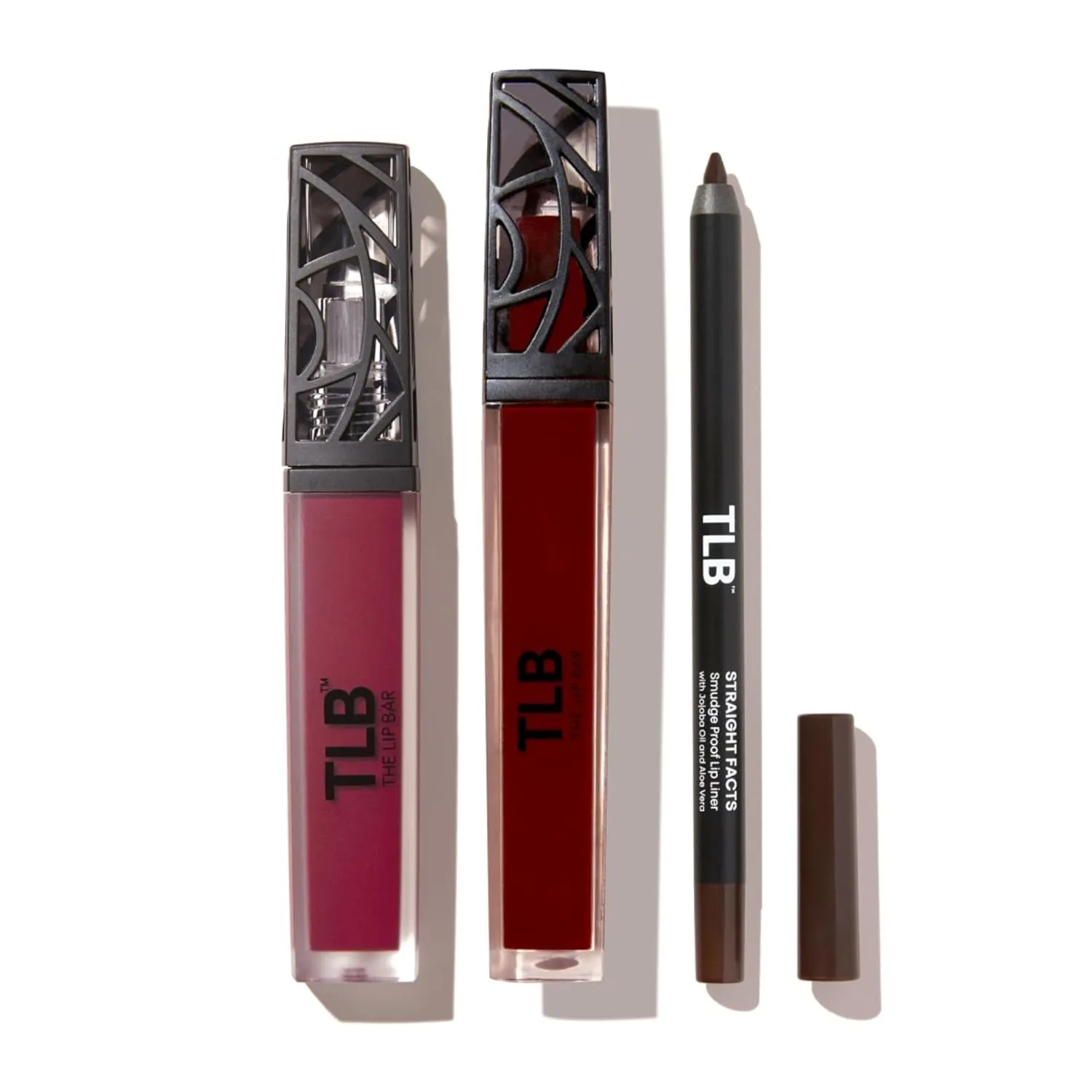 Vegan Lip Essentials Kit: Lip Liner, Liquid Matte Lipstick & Non-Sticky Gloss Set