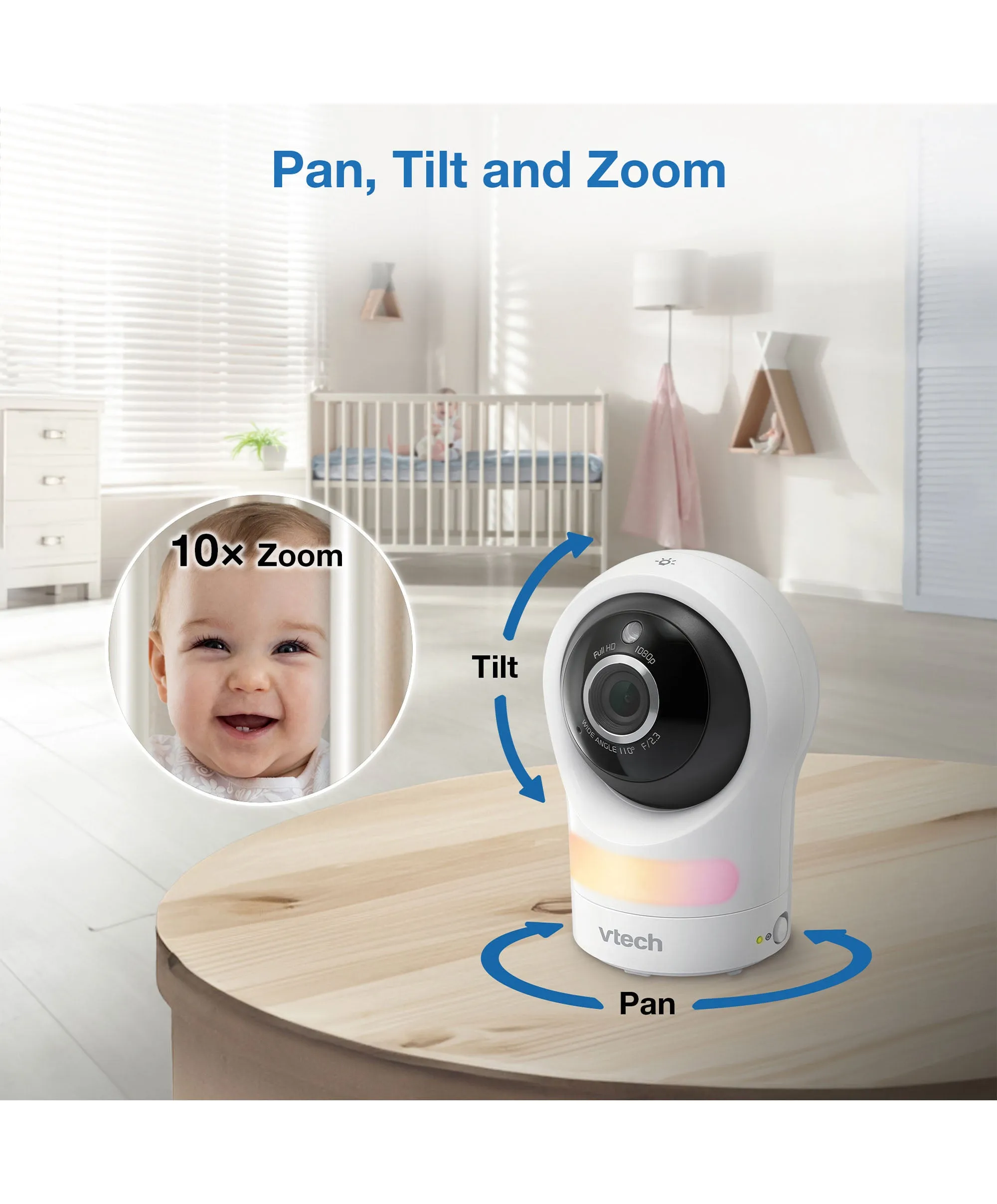 VTech RM9761 Wi-Fi 1080p Smart Baby Cam – White