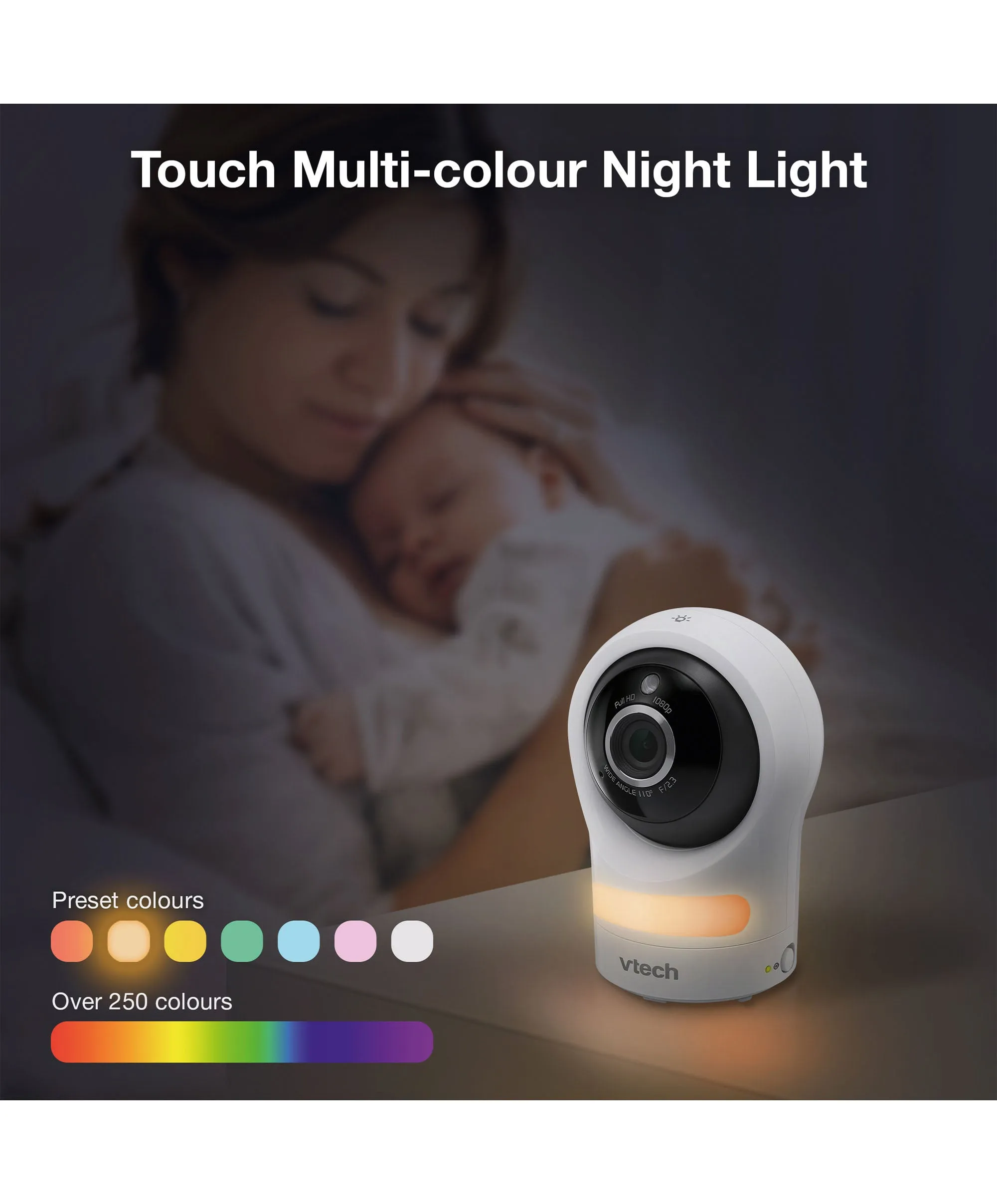 VTech RM9761 Wi-Fi 1080p Smart Baby Cam – White