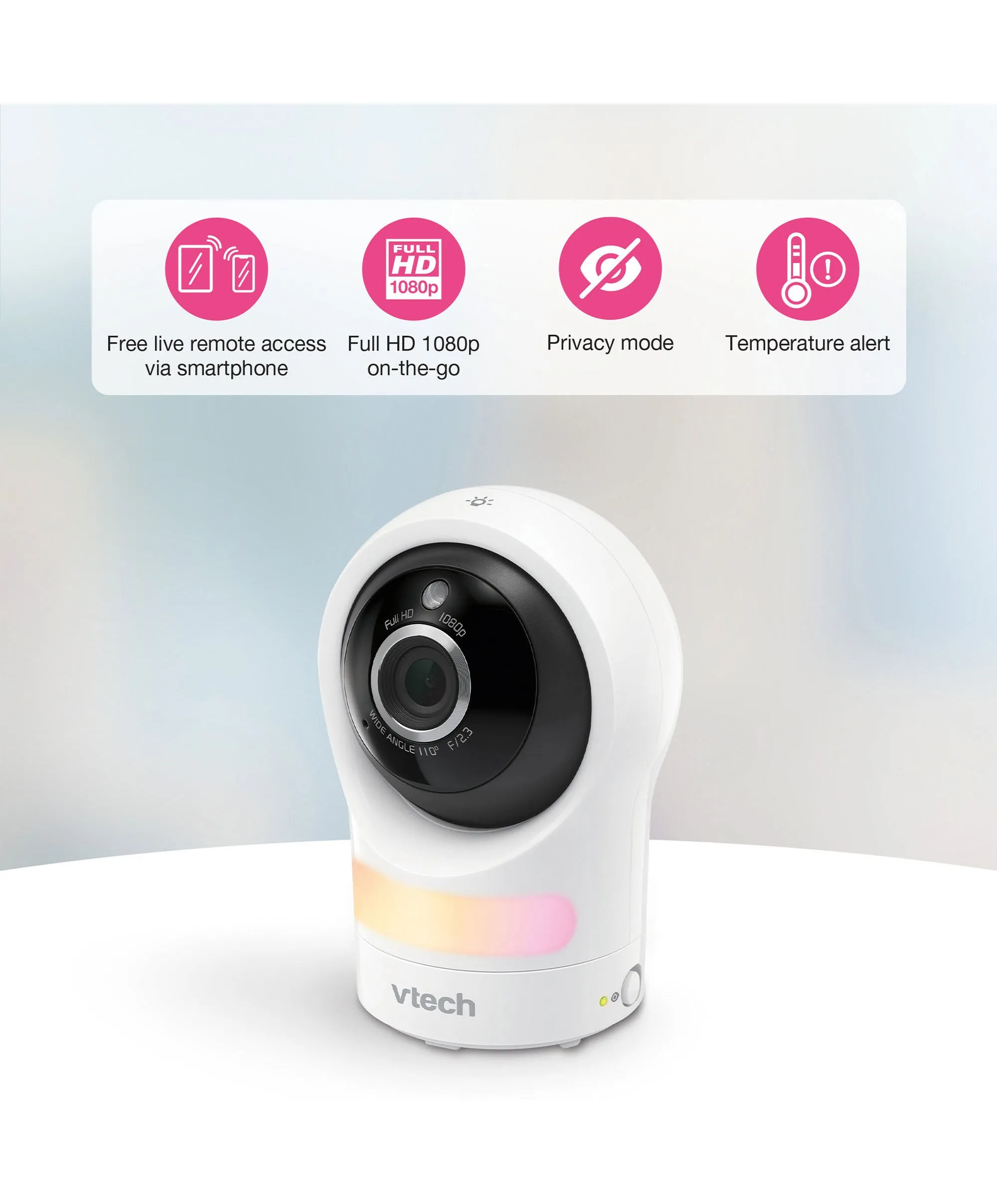 VTech RM9761 Wi-Fi 1080p Smart Baby Cam – White